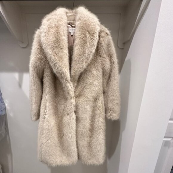 J.Crew Collection Limited Edition Faux-Fur Coat XS BNT - Picture 2 of 6